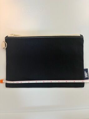 Lands' End Navy Canvas Zip Pouch- NWOT
